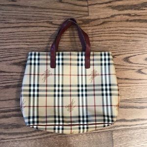 Vintage Burberry vinyl tote